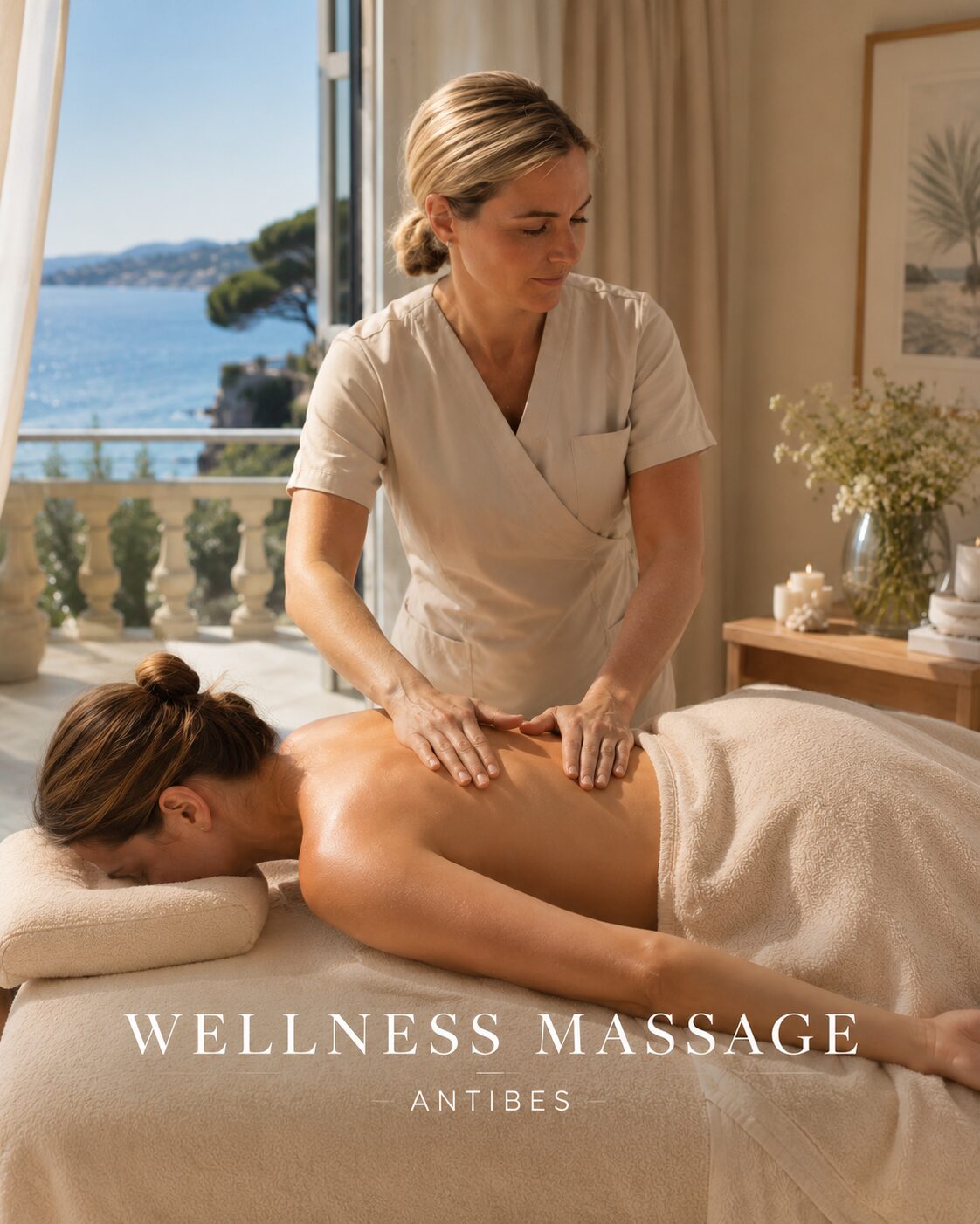 Massage californien Antibes relaxation bien-être
